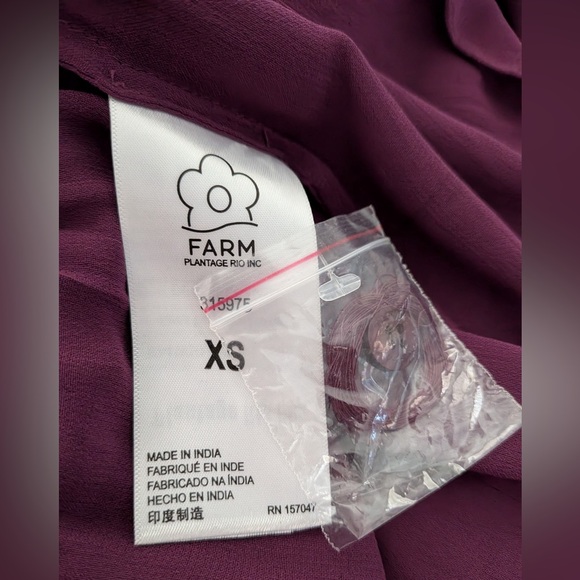 FARM RIO Burgundy Ruffled Blouse - Picture 13 of 16